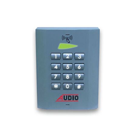 AUDIO 001425 Bus Plus Video Anahtarlayıcı Kartlı Geçi̇şli̇ Tuş Takımlı Kapı Gi̇ri̇ş Paneli̇ – Beyaz Şase