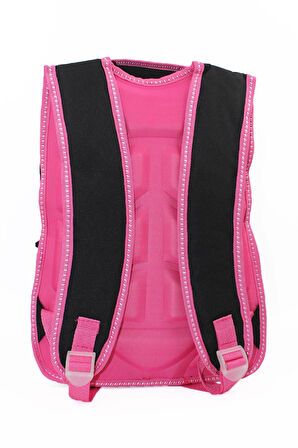 3 Gözlü Tüylü Kuromi İlkokul Çantası + Beslenme - Kuromi İlkokul Kız Çantası Mini Kafalı