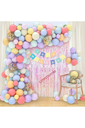 Makaron Lüks Balon Seti