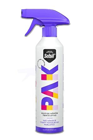 500ML Selsil Pak Mucize Temizleyici Köpük Sprey Model + 4 Lü Fiber - Selsilpak Köpük Sprey