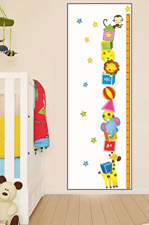 Şirin Hayvanlar Çocuk Boy Ölçer Poster