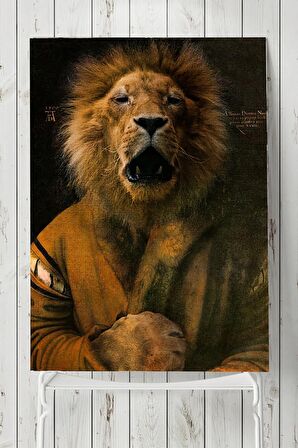 Aslan Kral Sanatsal Poster 