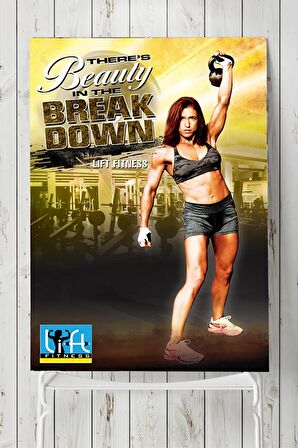 Beauty Fitness Vücut Geliştirme Body Building Fitness Posteri 