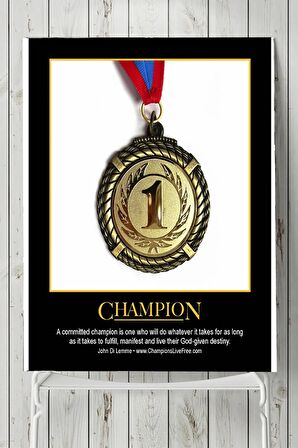 Champion Motivasyon Posteri 