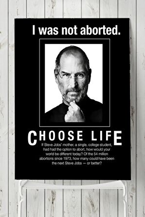 Choose Life Steve Jobs Girişimcilik Posteri 