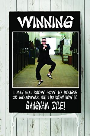 Gangnam Style Eğlenceli Mizahi Poster