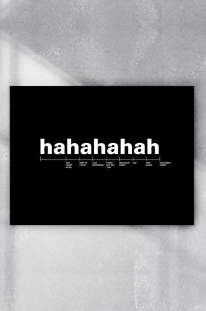 Kahkaha Ölçer Eğlenceli Mizahi Poster 