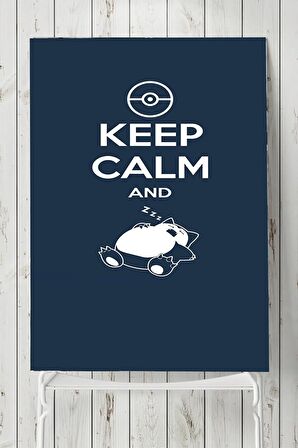 Keep Calm And Sleep Eğlenceli Mizahi Poster