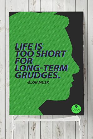 Life Is Too Short Girişimcilik Posteri 