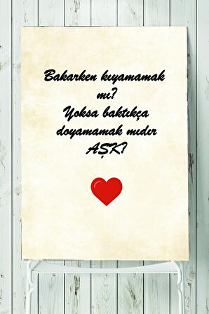 Aşk Nedir Motivasyon Poster 