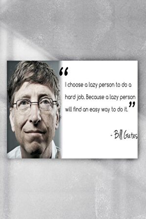 Bill Gates Girisimcilik Poster 
