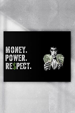 Money Power Respect Motivasyon Poster 