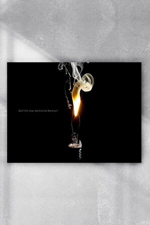 Burnout Motivasyon Poster 