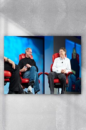 Steve Jobs Ve Bill Gates Girişimcilik Poster 