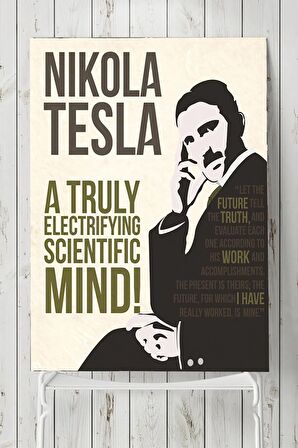 Nikola Tesla Bilimsel Poster 2 