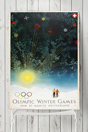 Olympic Winter Games Vintage Poster 