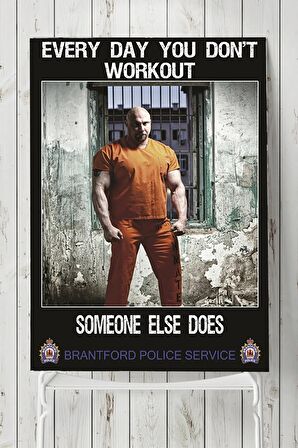 Someone Else Does Vücut Geliştirme Body Building Fitness Posteri 