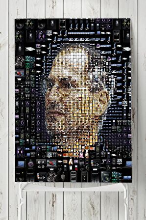 Steve Jobs Apple Mozaik Girişimcilik Posteri 2 