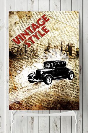 Vintage Araba Posteri 2 