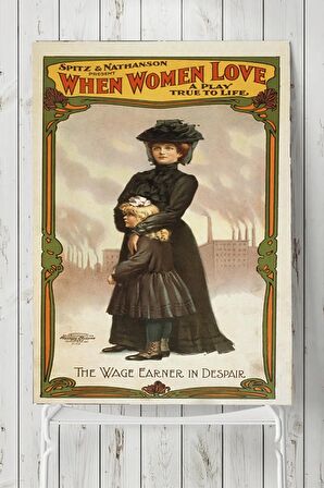 When Women Love Vintage Poster 