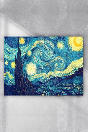 Vincent Van Gogh - Yıldızlı Gece Sanatsal Poster 