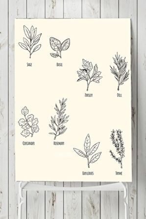 Otlar Vintage Mutfak Poster 