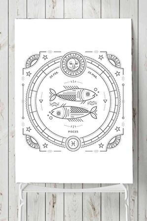 Balık Burcu Tasarım Poster 3