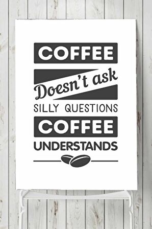 Coffee Unterstands Kahve Mutfak Poster