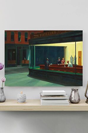 Nighthawks - Gece Kuşları - Edward Hopper Sanatsal Poster