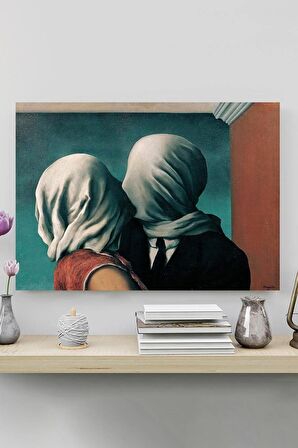 The Lovers - Aşıklar - Rene Magritte Sanatsal Poster