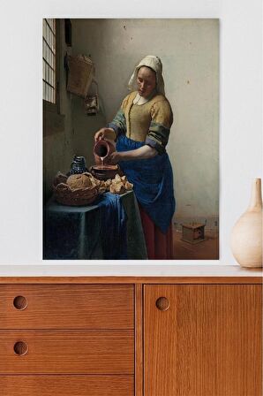 The Milkmaid - Süt - Johannes Vermeer Sanatsal Poster