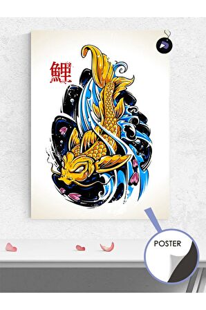 Golden Fish Manga Anime Poster - Afiş - Dekoratif Duvar Posteri