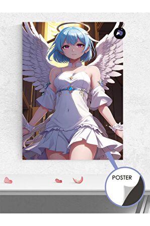 Melek Angel Anime Kızı Manga Anime Poster - Afiş - Dekoratif Duvar Posteri