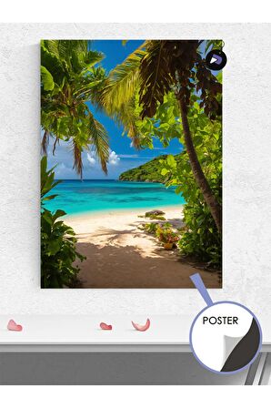 Bora Bora Adası Poster - Afiş - Dekoratif Duvar Posteri
