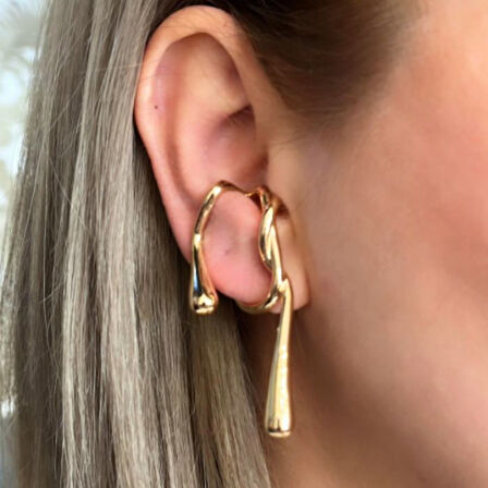 Uretti - İREM 3914 3533 Sarmal Model Çelik Kıkırdak Küpe