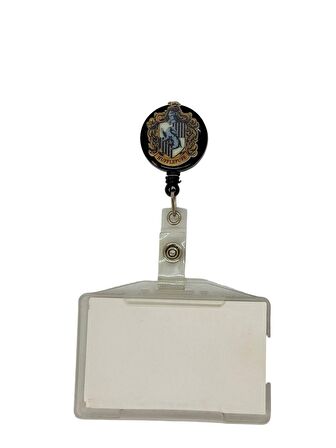 Harry Potter HufflePuff Temalı Pleksi Baskılı Yoyo Kartlık Yoyo Yaka Kartlığı