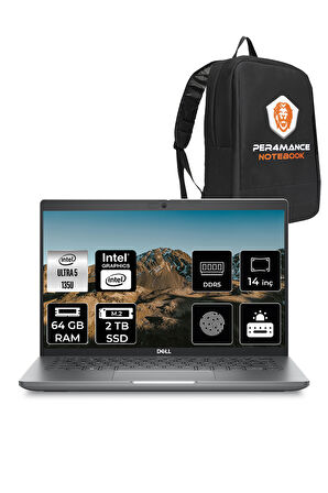 DELL Latitude 5450 Ultra 5 135U 64GB 2TB SSD 14'' FHD FDOS Taşınabilir Bilgisayar & PER4 ÇANTA