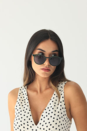 Yeşil Siyah Cam Güneş Gözlüğü