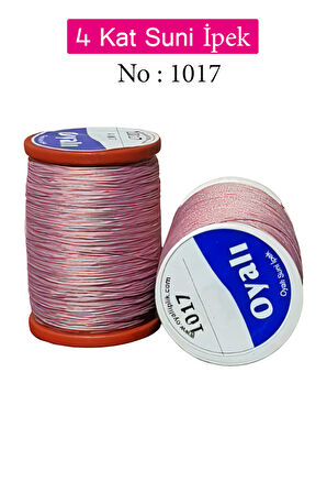 Oyalı 4 Kat Suni İpek İplik İğne Oyası Boncuk İpi Tığ Oyası No:1017