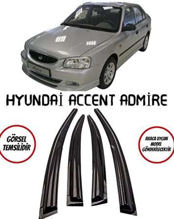 Balp Hyundai Accent Admire 2003-2005 Arası Cam Rüzgarlığı 4lü