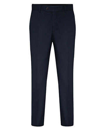 Lacivert Slim Fit Düz Pantolon