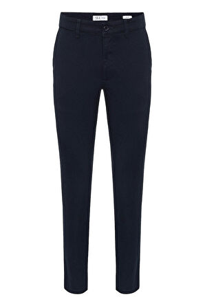 Lacivert Slim Fit Armürlü Pantolon