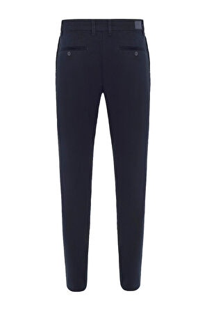 Lacivert Regular Armürlü Pantolon