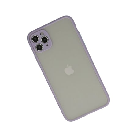 Apple iPhone 12 Pro Max Kılıf Montreal Silikon Kapak - Mor