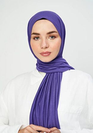 Modakaşmir Mor Renk Penye Şal