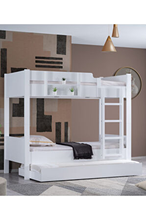 Ranza, Asya Ayrılabilir Yavrulu Ranza, Antrasit - Sarı + 2 Adet Comfort Yatak