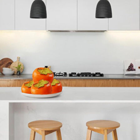 Yapay Meyve Cennet Hurması Fruit Tropik Meyve 12*7cm 1adet