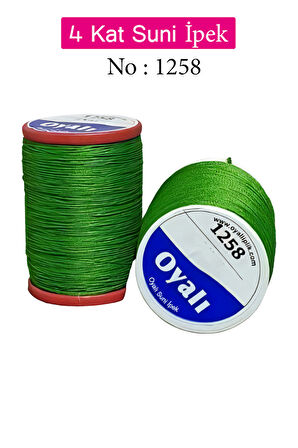 Oyalı 4 Kat Suni İpek İplik İğne Oyası Boncuk İpi Tığ Oyası No:1258