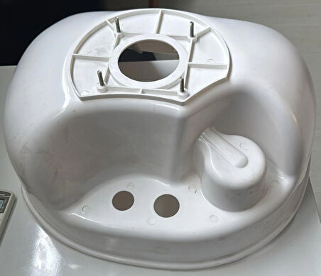 Kuaför Saç Yıkama Plastik Lavabo Seti Mekanizma ve Sifon Dahil Full Set