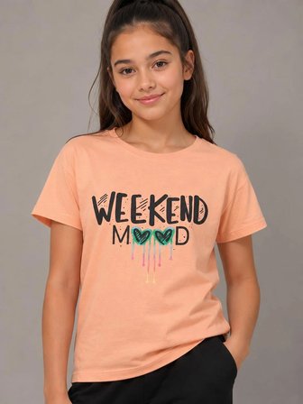 ela kız çocuk pamuk penye tshirt